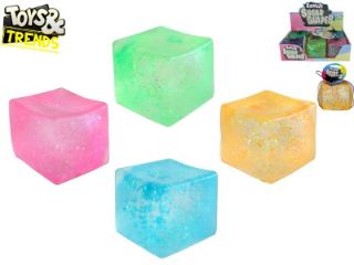 Obrázek z Kostka třpytivá mačkací 7,5cm v síťce, 4dr (6) 